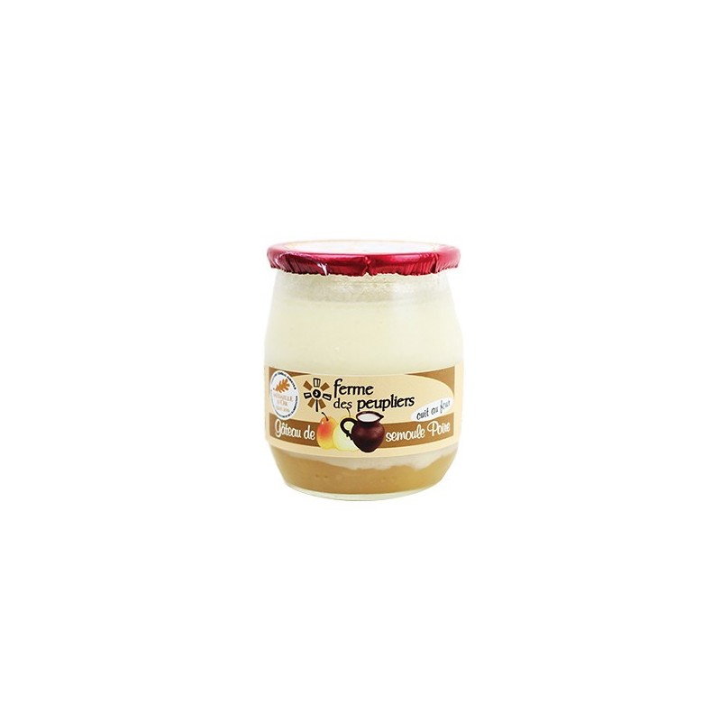 2 GÂTEAUX DE SEMOULE SUR POIRE