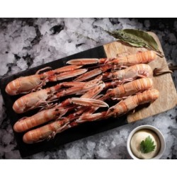 LANGOUSTINES CUITES A L'EAU DE MER