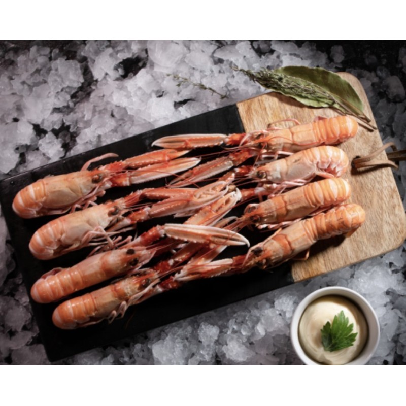 LANGOUSTINES CUITES A L'EAU DE MER