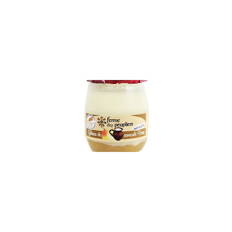 2 GÂTEAUX DE SEMOULE SUR POIRE
